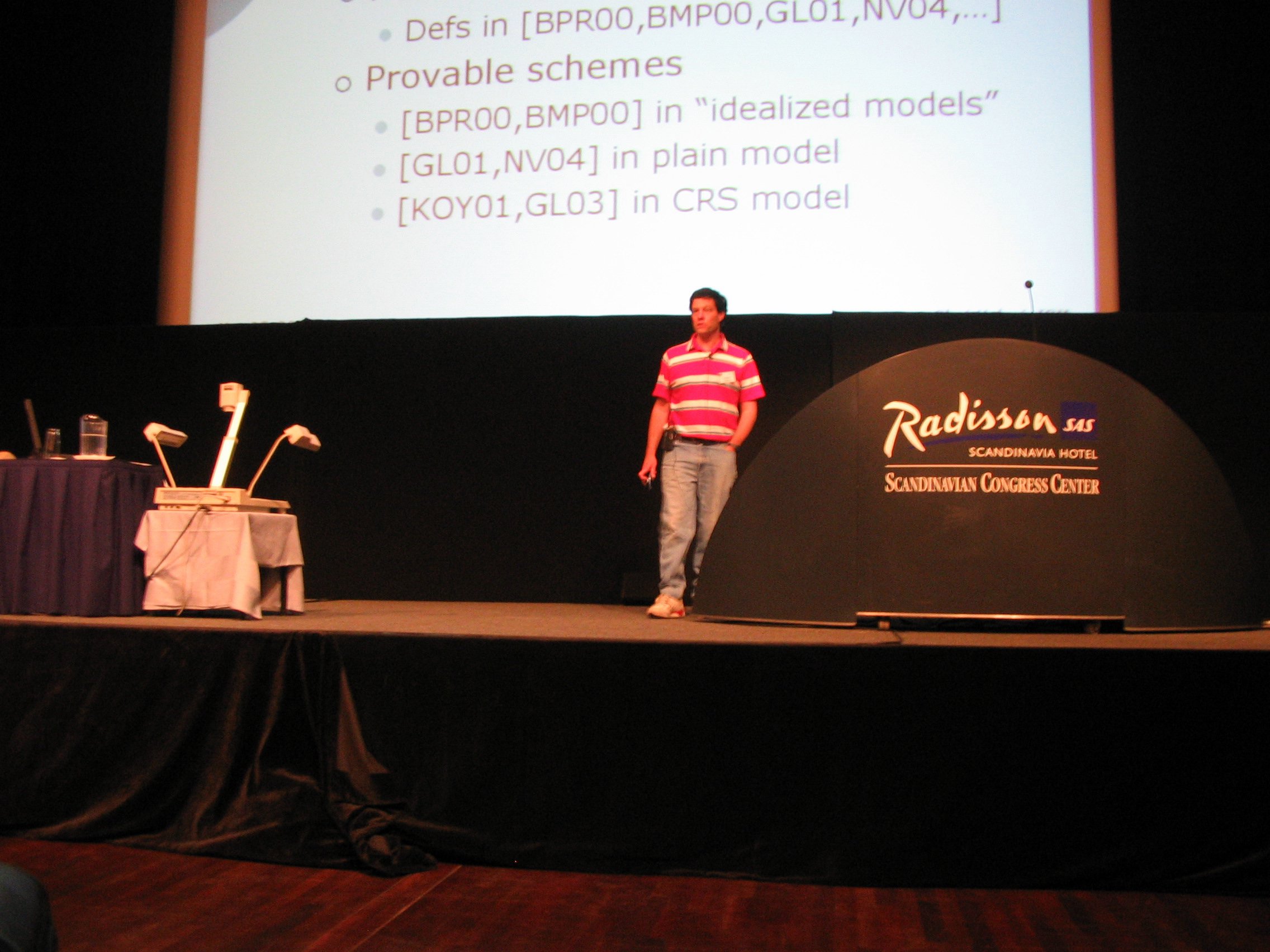 Picture from EuroCrypt 05